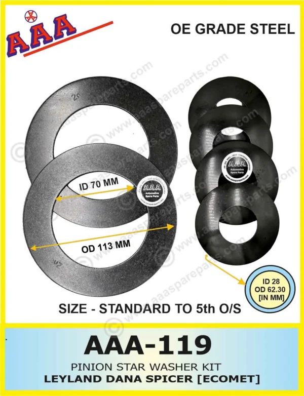 PINION STAR WASHER KIT STANDARD SIZE