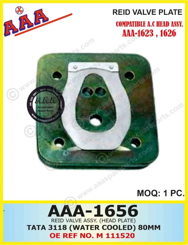 REID VALVE ASSY. (HEAD PLATE) TATA 3118 (WATER COOLED) 80MM