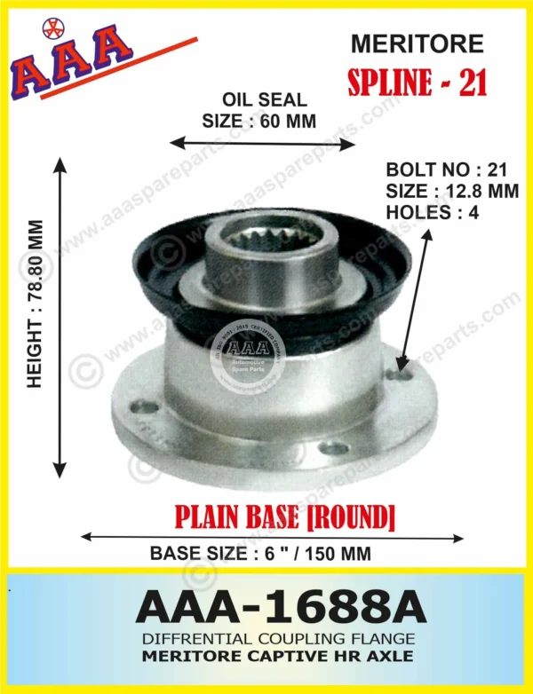 Diff Flange MERITORE CAPTIVE HR AXLE