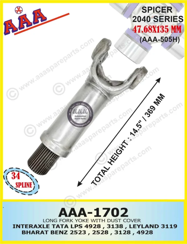 Long Fork TATA LPS 4928, 3138, LPK 2528, AL 3119, BHARAT BENZ – 2523,2528, 3128, 4928