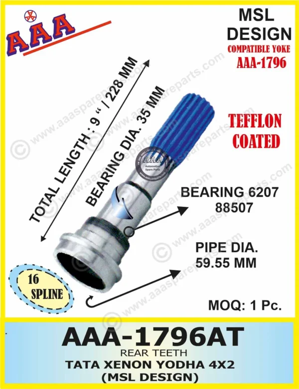 R.T. TATA XENON YODHA BEARING DIA 35MM TEFFLON COATED