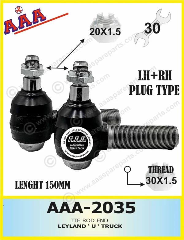 TIE ROD END LEYLAND U-TRUCK LH+RH