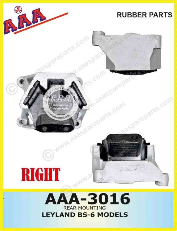 RUBBER MOUNTING LEYALND BS-6 ALUMINIUM TYPE RIGHT