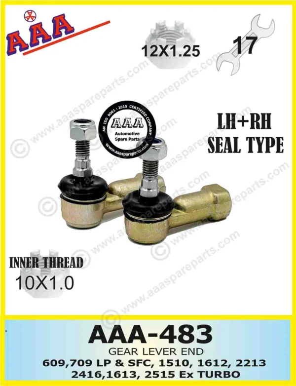 GEAR LEVER END 709 EX. / TC INNER THREAD