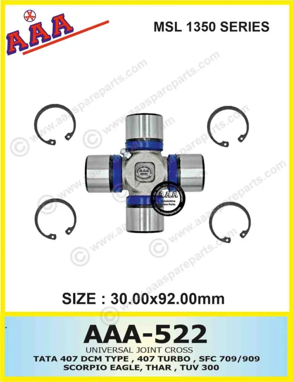 UNIVERSAL JOINT CROSS-ALLWYN NISSAN / 407 TURBO DCM / MSL TYPE