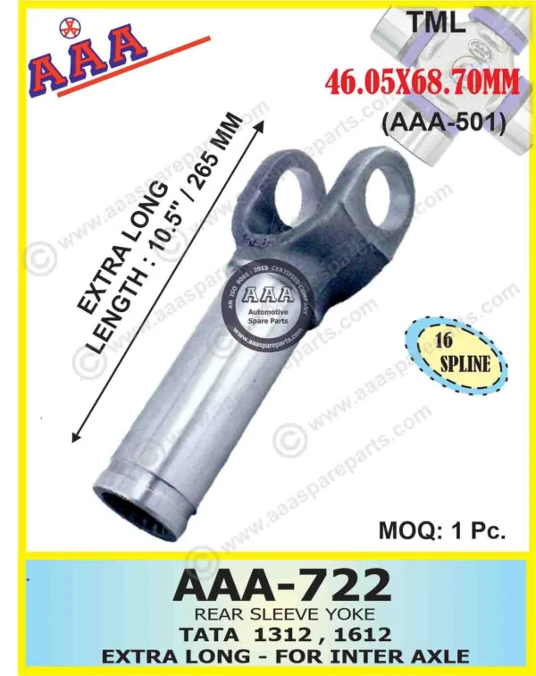 S.Y. TATA 1312 / 1612 EXTRA LONG (FOR INTERAXLE – 2516)