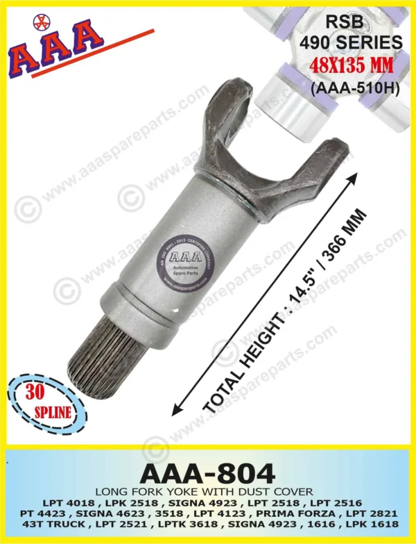 Long Fork TATA, LEYLAND 3118 / 3516 / 4018 / 2518 LPK  EXTRA LONG (WITH DUST COVER & OIL SEAL)