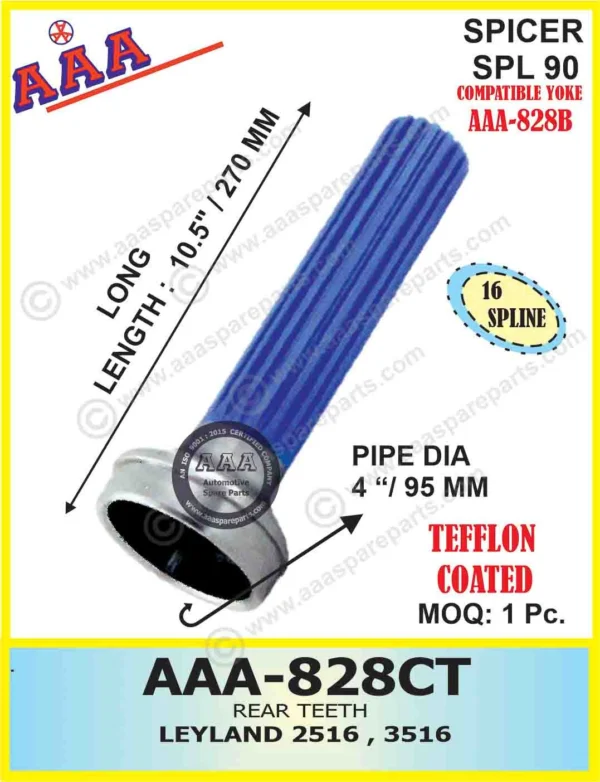 R.T. TATA, LEYLAND 2214 / 2515 EX / 2516 / 3516 – (THICK SPLINE, BIG) TEFFLON COATED