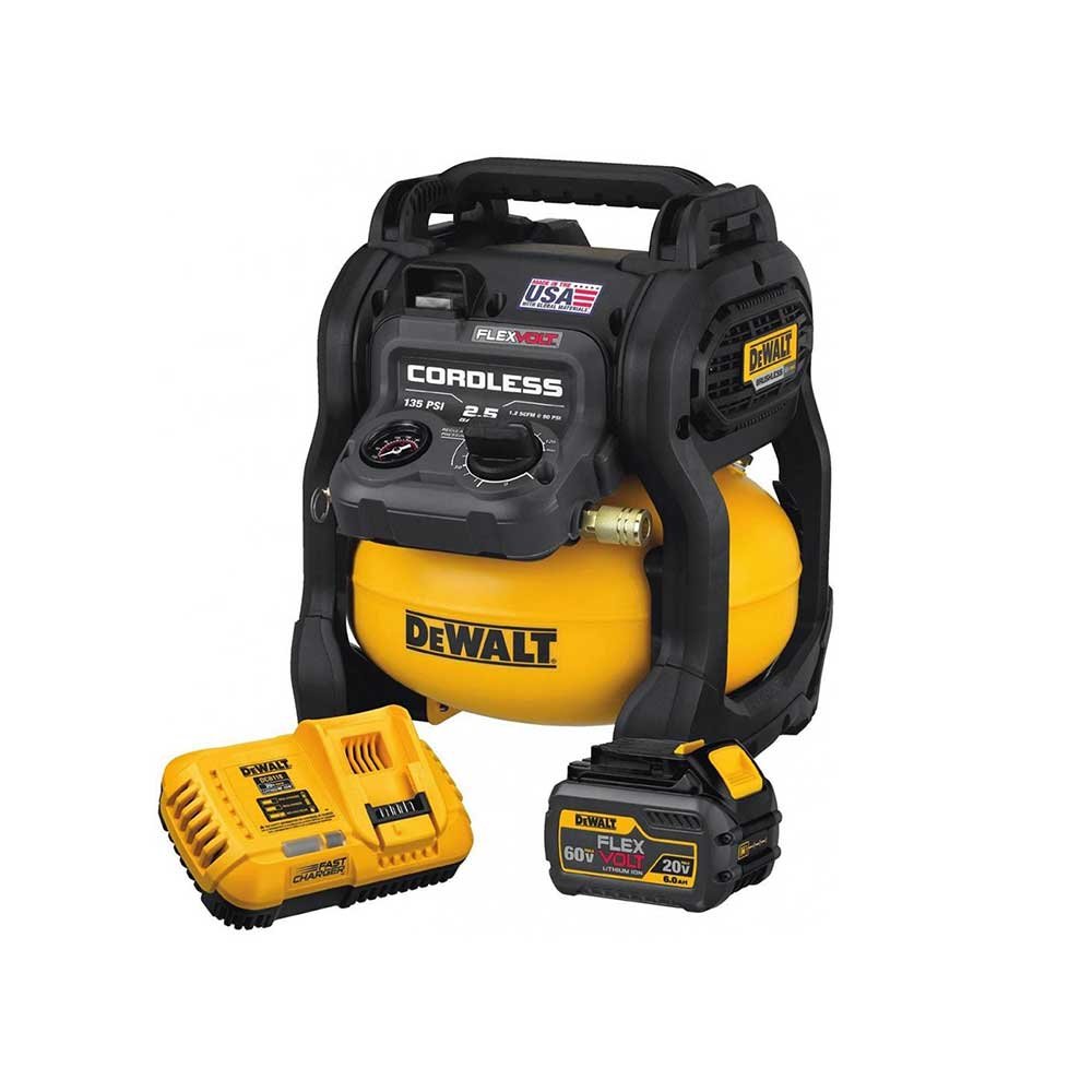 DEWALT FlexVolt 60V Max 2.5 Gallon Cordless Air Compressor Kit AAA